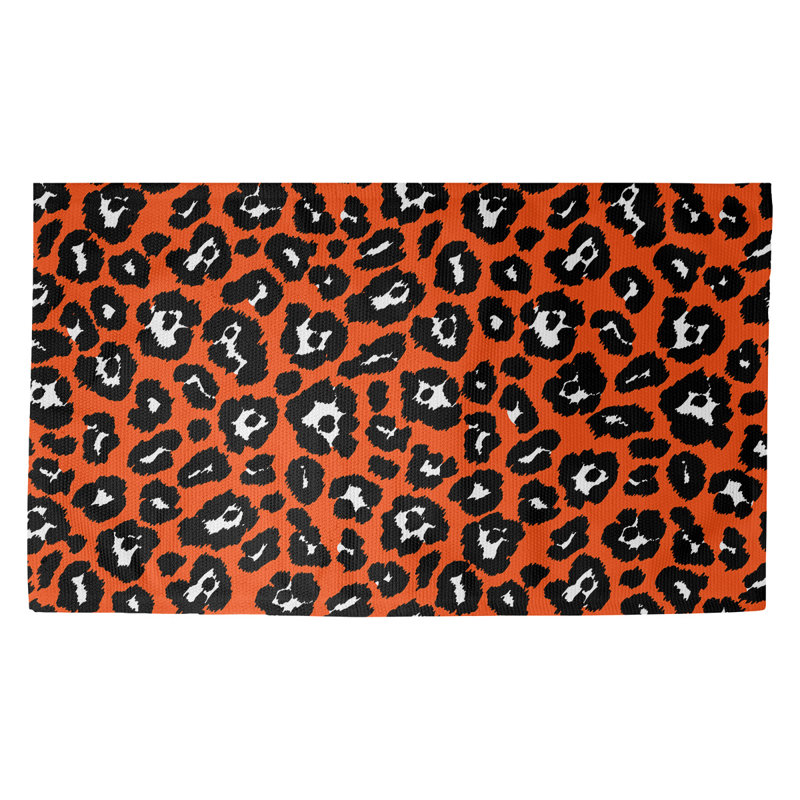 Tapis orange / noir Cincinnati, Rectangle 2 pi x 3 pi