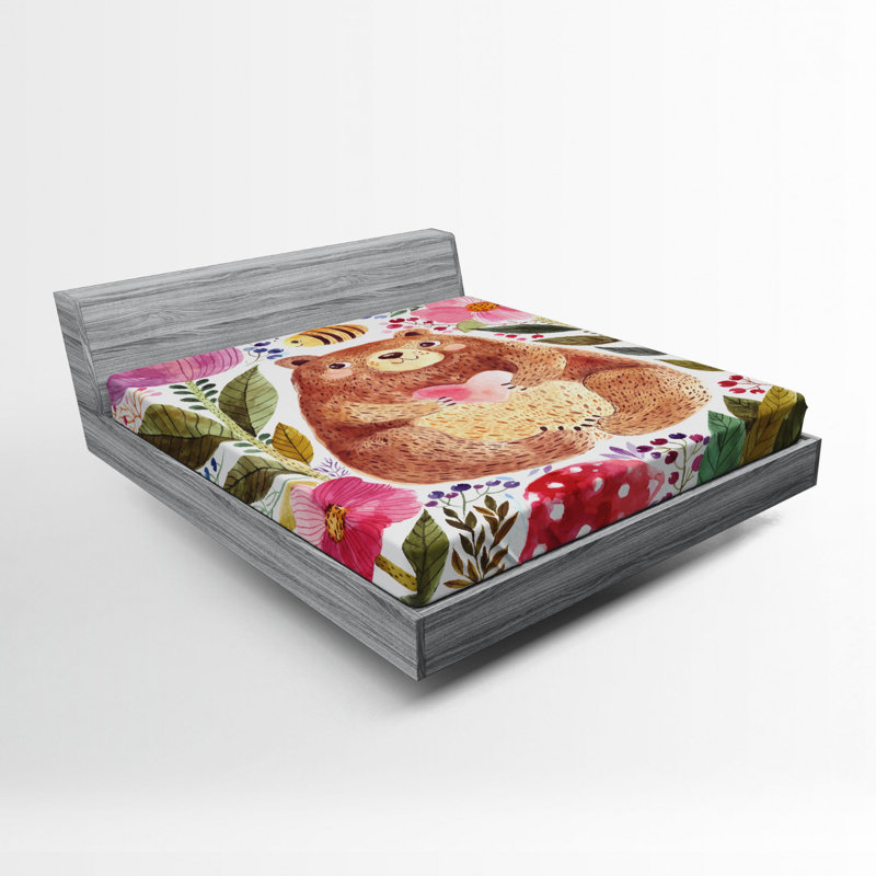 Drap-housse pour fleur aquarelle, Grand
