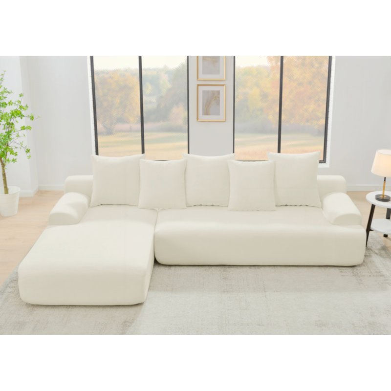 Canapé modulaire modulaire désossé Tavian, Beige