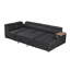 Canapé modulaire en tissu avec repose-pieds Tilena-507109167