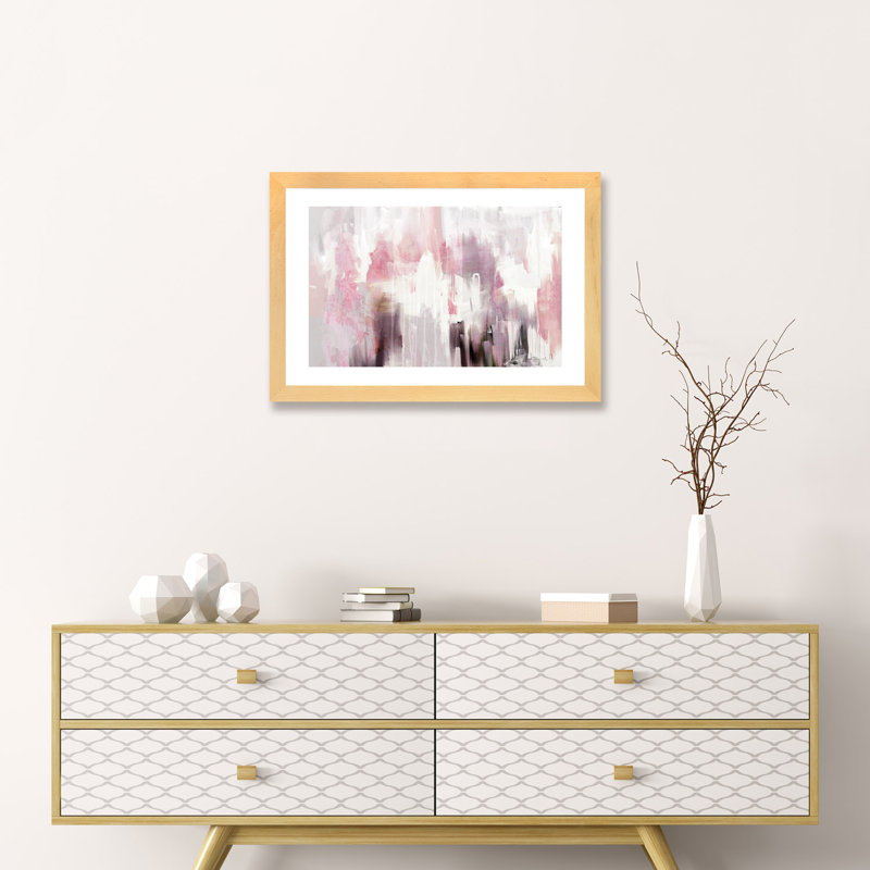 «Blush» par Dan Hobday - reproduction d'art, H 16 po x l 24 po x P 1 po, Papier encadré naturel