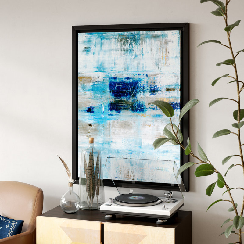 « céleste », reproduction sur toile encadrée, H 32 po x l 24 po x P 2 po