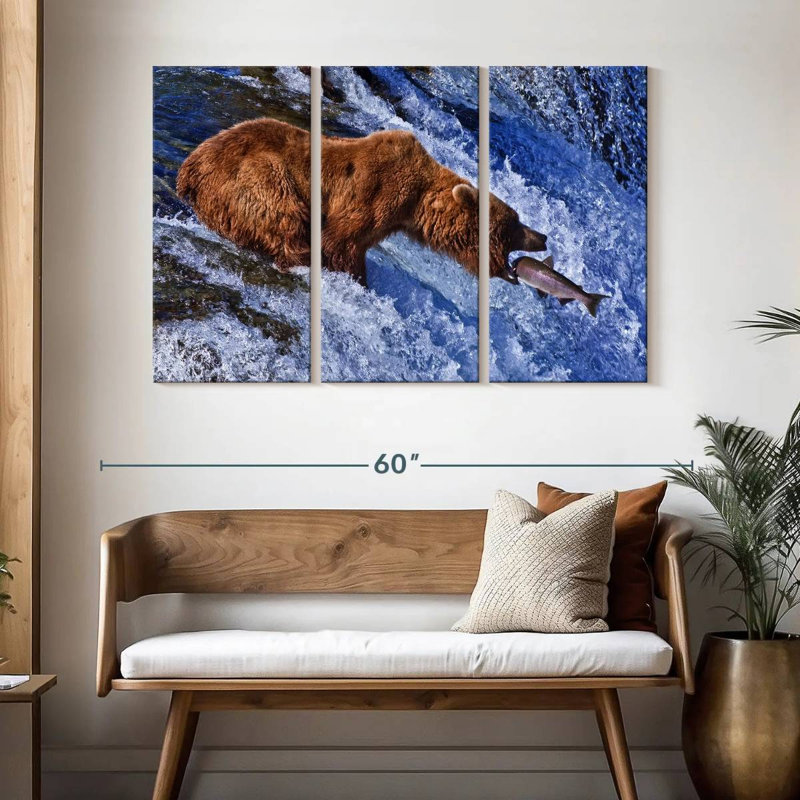 Brampt Bear Hunting, 32" H x 50" W