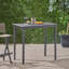 Table de bar d'extérieur gris foncé minimaliste, en bois, hauteur de 40 po, table d'assemblage nécessaire en bois - gris, utilisation, hauteur de 41 po-1266821281