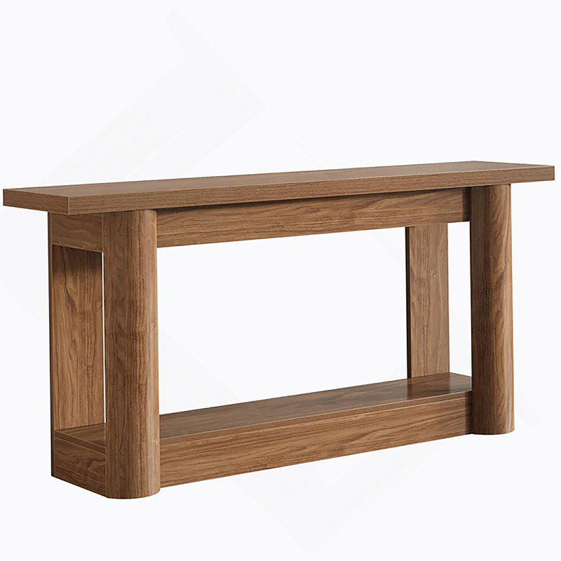 Entryway Table,2-Tier Console Table,Sofa Table, Brown