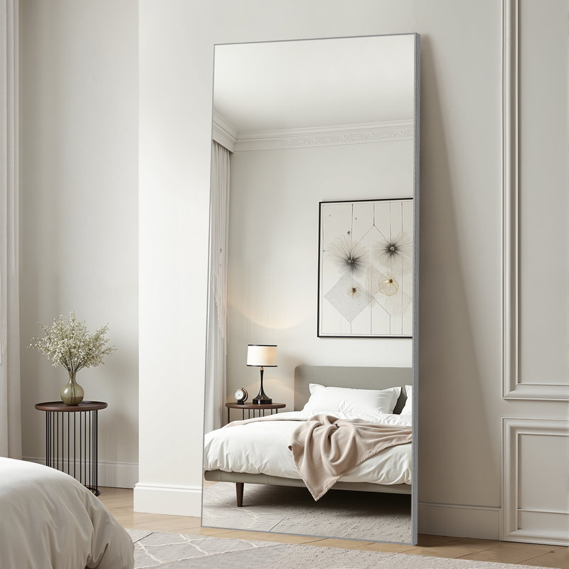 Miroir de salle de bain Arlena, 71 po x 32 po, Argent