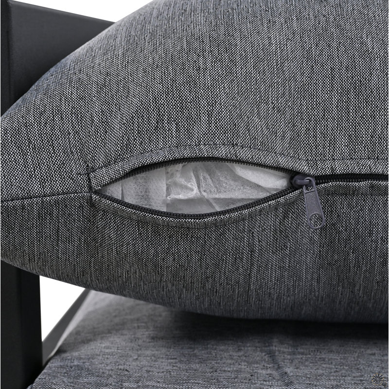 5 - Person Patio Conversation Set with Cushions, Gray