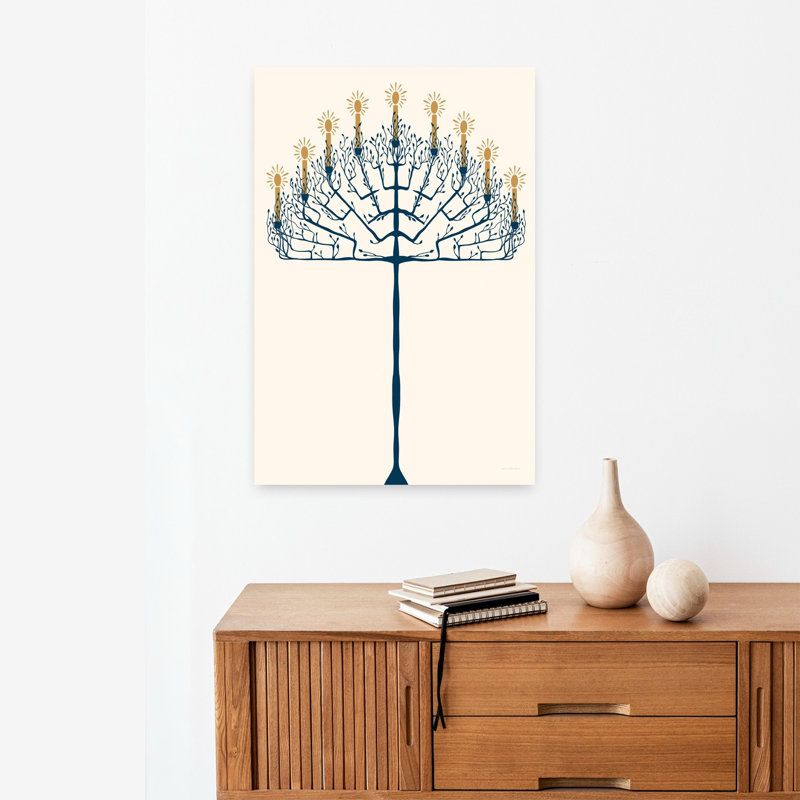 Arbre d’arbre contemporain contemporain, H 24 po x l 16 po