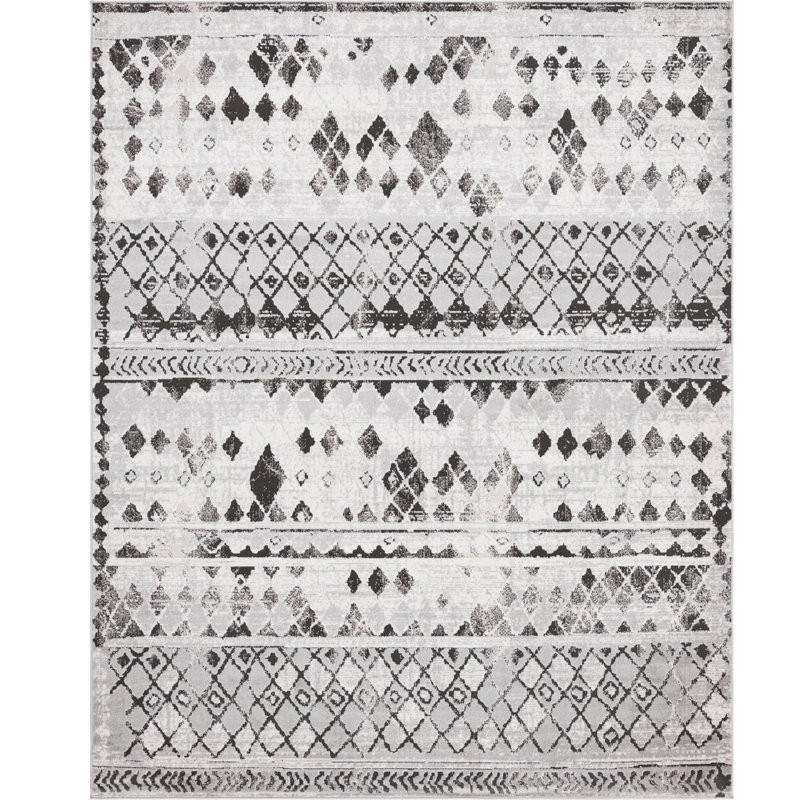 Geometric Indoor Rug, Rectangle 8' x 10'