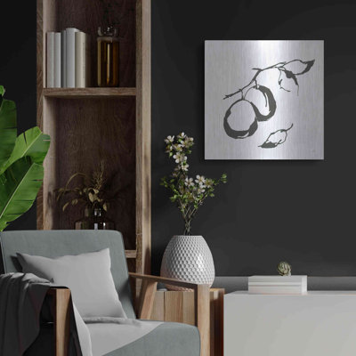 «August Plum I BW» par Chris Paschke, August Grove®, art mural en métal