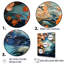 «Whimsical Lakes Rivers Waterscapes», reproduction sur toile-1740233643-1740233642