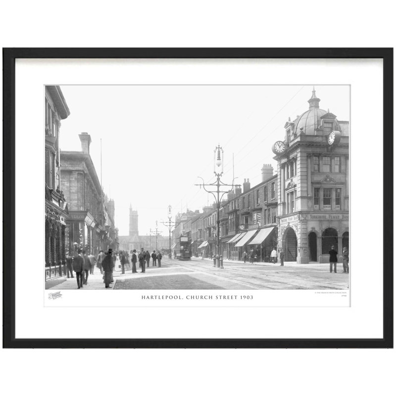 Hartlepool, Church Street 1903 - Single Picture Frame Print, 28cm H x 36cm W x 2.3cm D