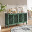 Buffet antique 60 "avec sculptures florales-1363701549