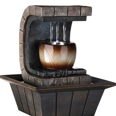 Indoor Floor Fountain with Lights