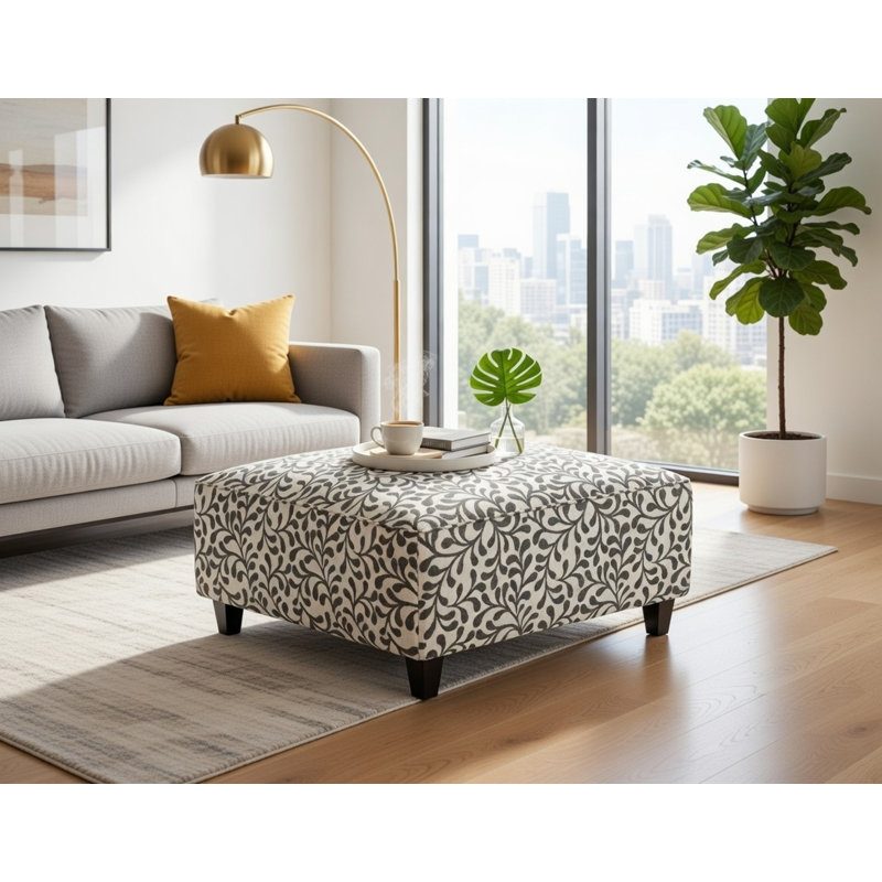 Repose-pieds floral