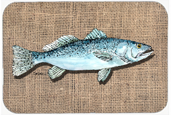 Planche à découper en verre caroline trésors Speckled Trout
