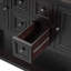 Grande console de rangement rétro Cambridge Series avec quatre petits tiroirs et une tablette inférieure pour le salon-1279043638
