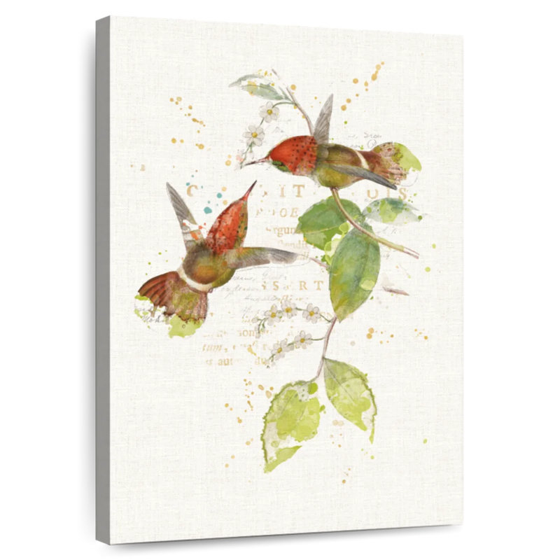 Brampt Colourful Hummingbirds II, 48" H x 32" W