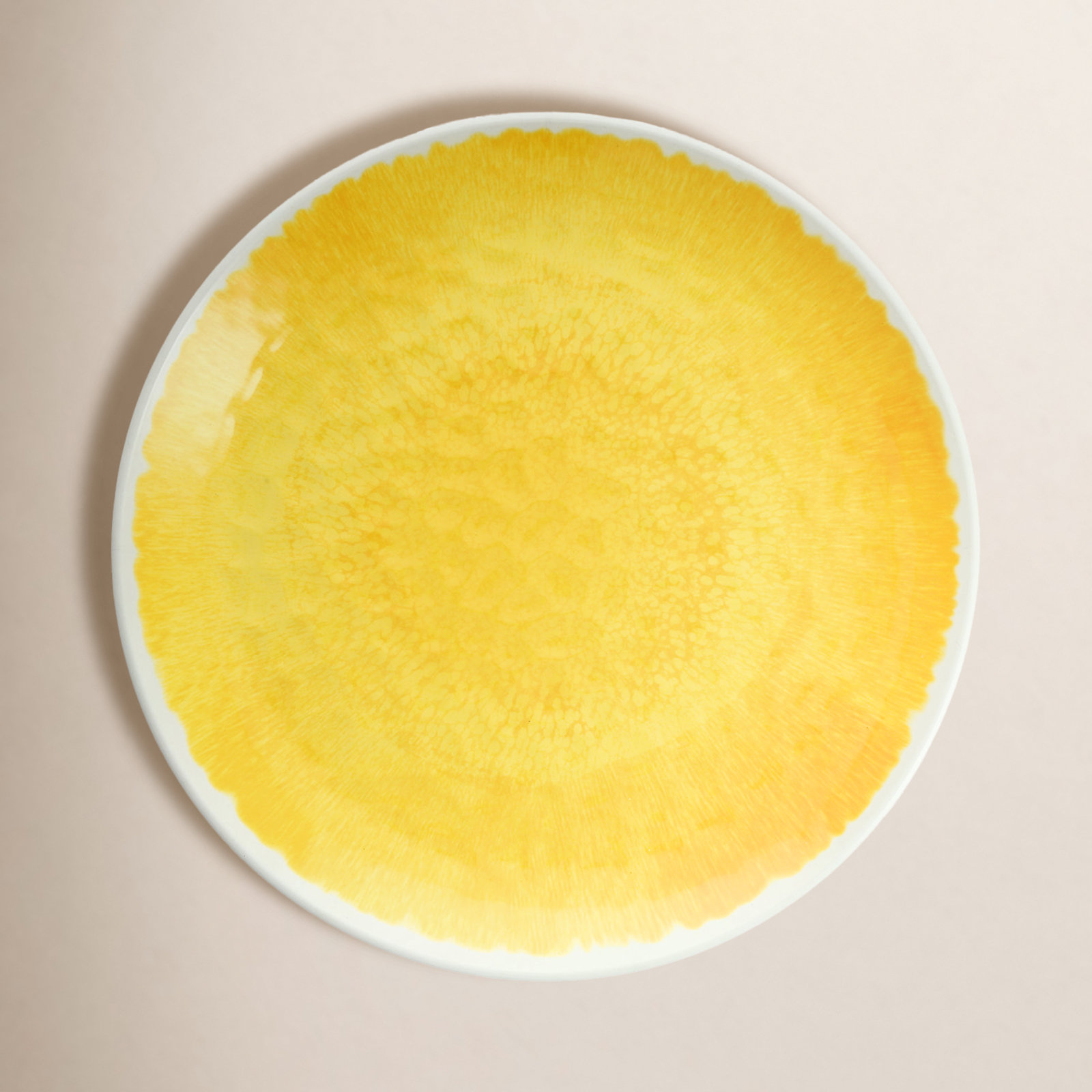 Flora 11" Dinner Plate, Yellow