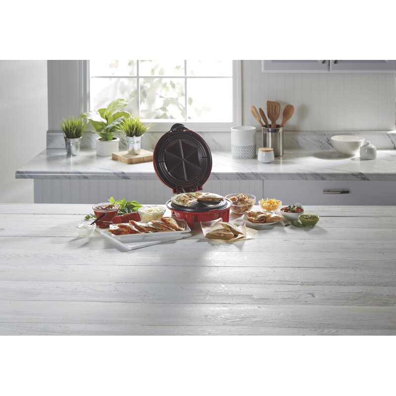 Hamilton Beach® 6-Wedge 8" Round Red Quesadilla Maker