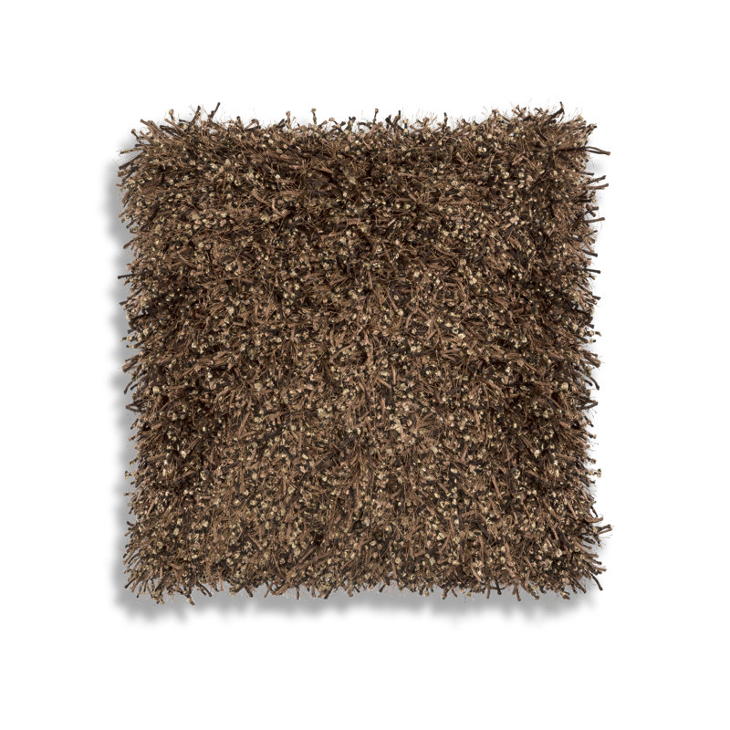 Housse de coussin carrée Kailash/insert, Brun