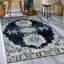 Tapis bleu marine délavé Faroe-31014180