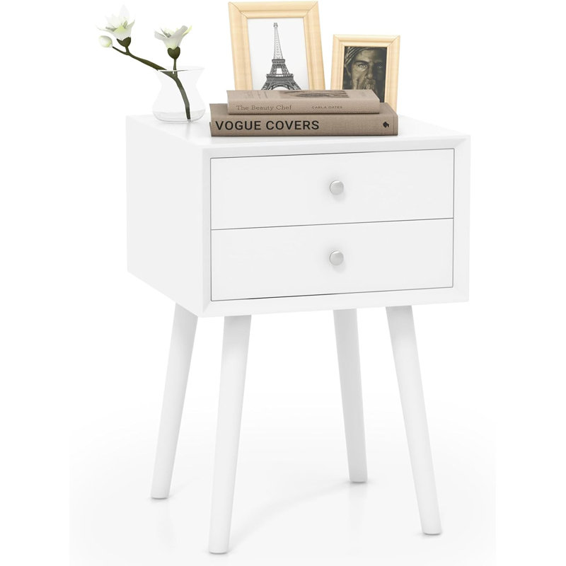 Preisser End Table, White
