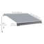 Auvent de terrasse incliné rétractable manuellement l 10 pi x P 8 pi gris-40069614