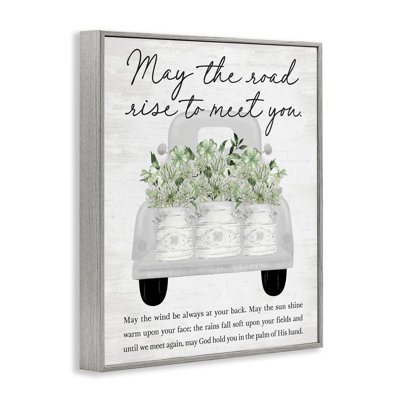 May Road Rise To Meet You, giclée encadrée, design par Lettré et doublé