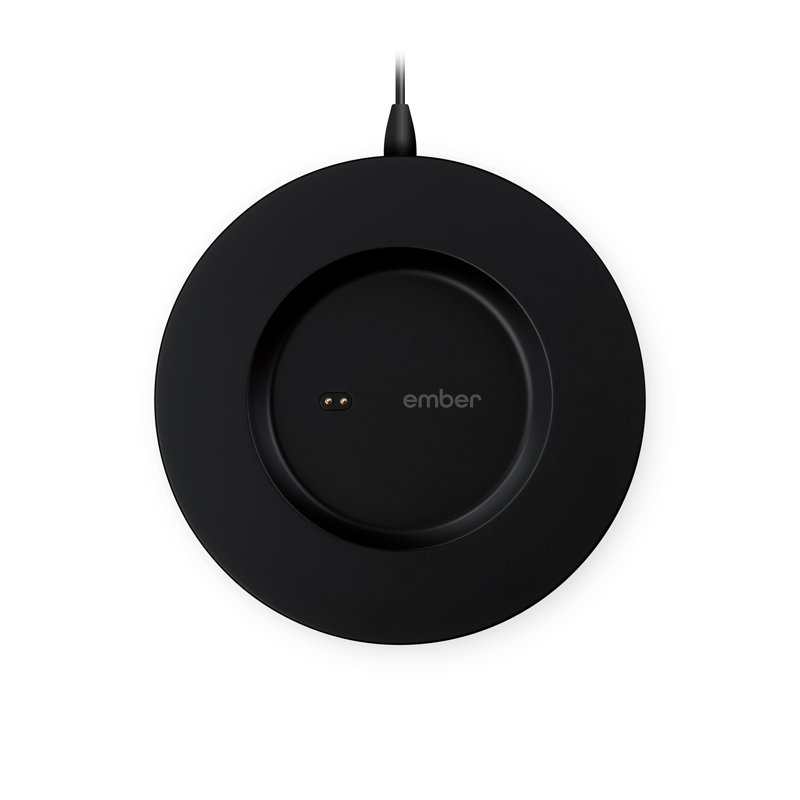 Stainless Steel Round 1 Piece Coaster, Black
