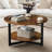 Caeron Round Coffee Table with 2-Tier Storage