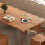 Bureau suspendu en bois massif et acrylique-966920237