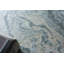 Saccara Blue Wool/Bamboo Silk handloomed Area Rug-2013052063