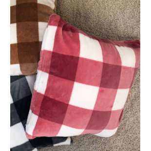 Karo Plaid Square Throw Cushion