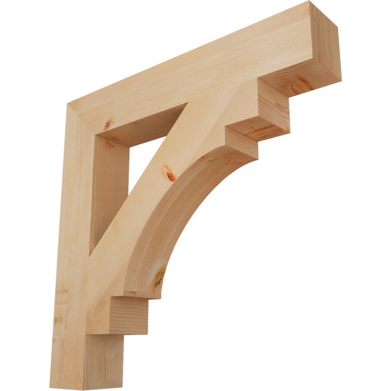 Support l 5 1/2 po x P 36 po x H 36 po Merced, H 36 po x l 6 po x P 36 po, Douglas (lisse)