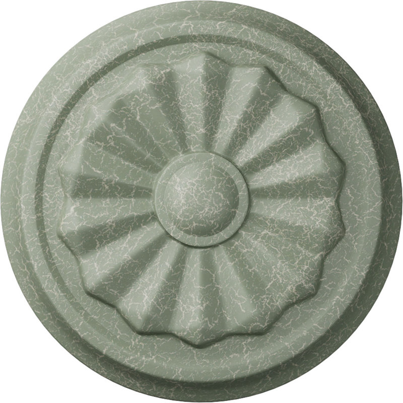 Médaillon de plafond Endurathane Olivia, 7 7/8 po x P 1 1/8 po (convient aux auvents jusqu'à 3 1/2 po)