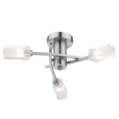 Nevaeh Glass Semi Flush Mount