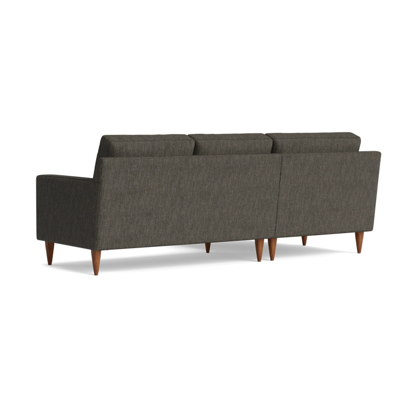 MCM Chaise Sectional, Performance Weave - Onyx, Left Hand Facing