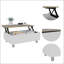 Table basse rectangulaire à plateau relevable