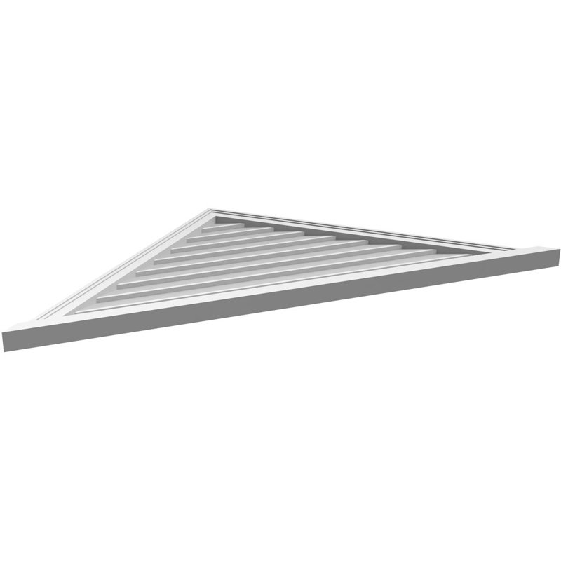 Ventilateur à pignon en uréthane non fonctionnel à fixation triangulaire brun clair 12/12, H 30 po x l 60 po x P 2 po