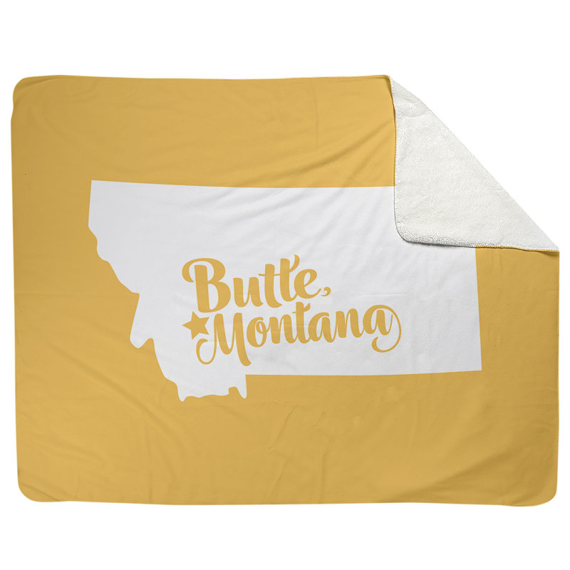 Sewn Throw Blanket, 52.5" W x 62.5" L, Yellow