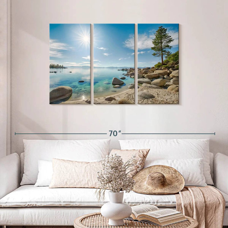 Alvord Dazzling Lake Tahoe, H 28 po x l 45 po