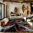Galaxy Series Abrstract Black/Gray/Ivory/Beige Area Rug-91616541
