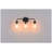 3-Light Matte Black Wall Sconce with Clear Seeded Glass Shades, Reversible Mount Farmhouse Vanity Light