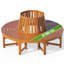 Solid Wood Eucalyptus Outdoor Bench-93698536