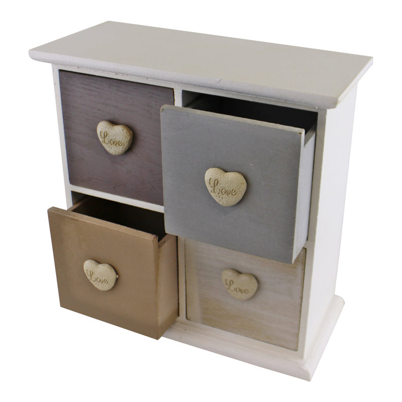 Golden 26 cm W Chest of 4 Drawers
