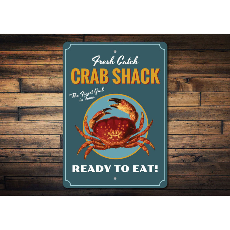 Plaque en aluminium Fresh Catch, H 18 po x l 12 po x P 0,06 po