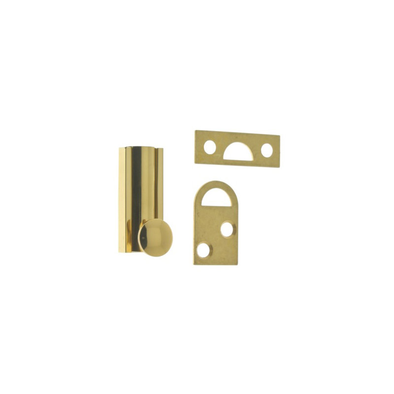 Solid Brass Surface Bolt, Polished Brass