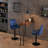 Iromel Rectangular Height Bar Table 43'' L x 16'' W with Pine Wood Top & Metal Leg