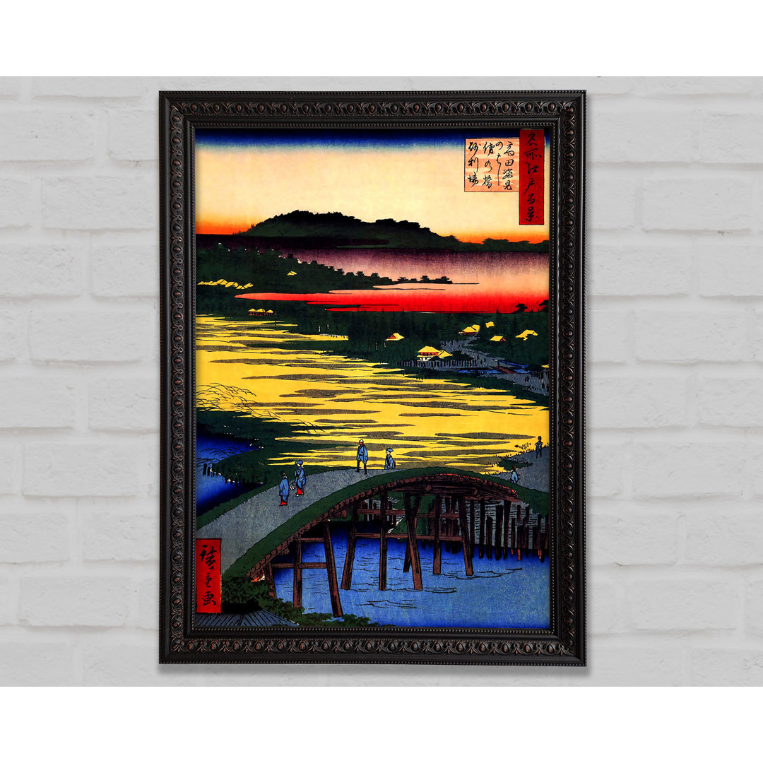 Hiroshige Sugatami Brücke - Einzelner Bilderrahmen Kunstdrucke